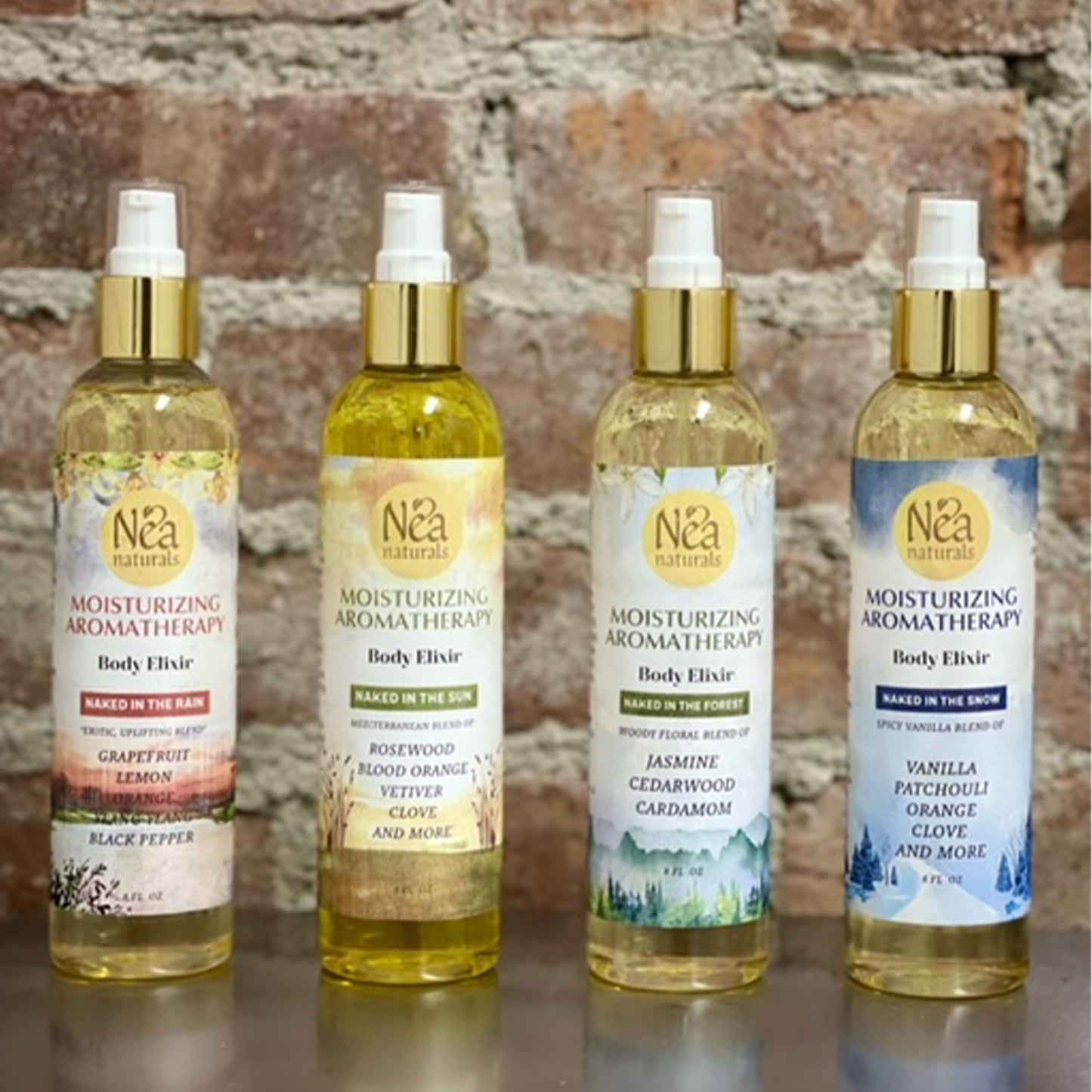 Naked Aromatherapy Body Elixirs - 4 Piece Set