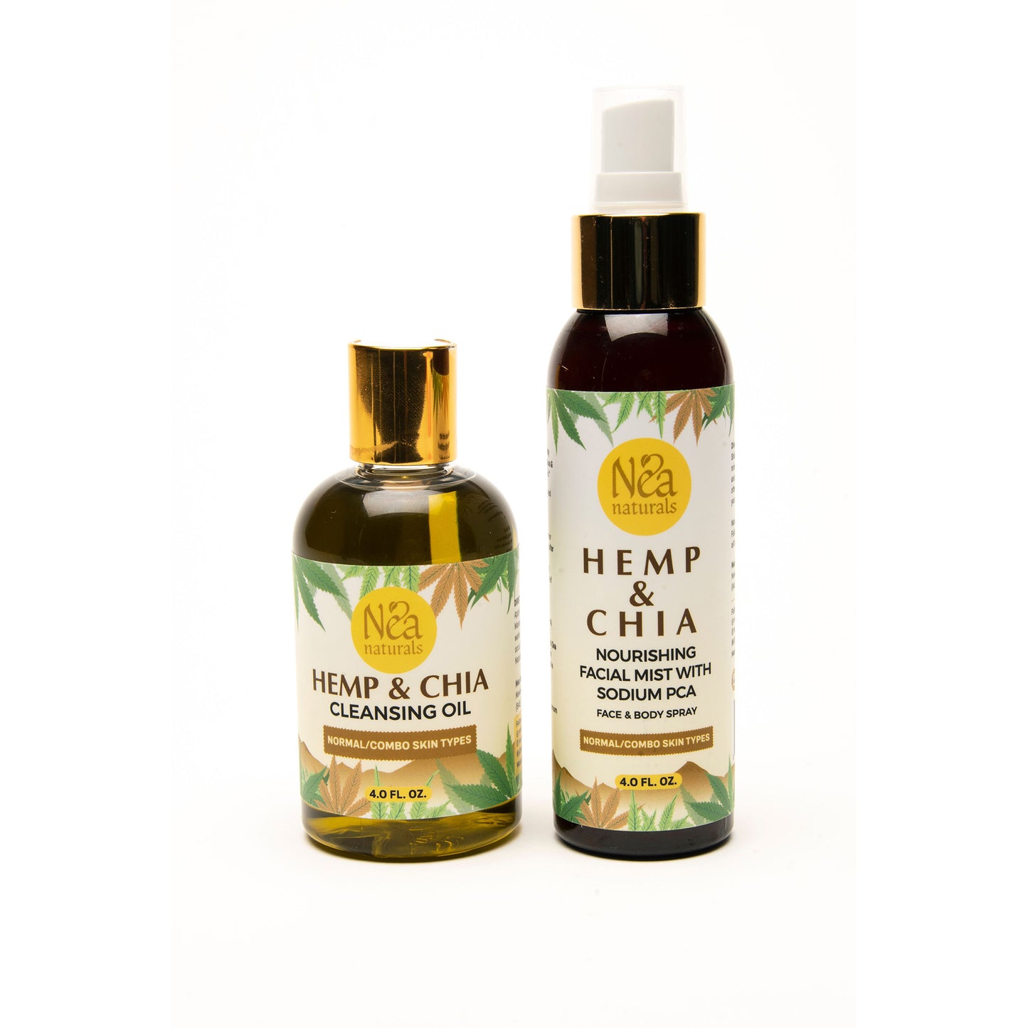 Hemp & Chia Cleansing Oil and Hemp & Chia Mist - 2 Piece Set