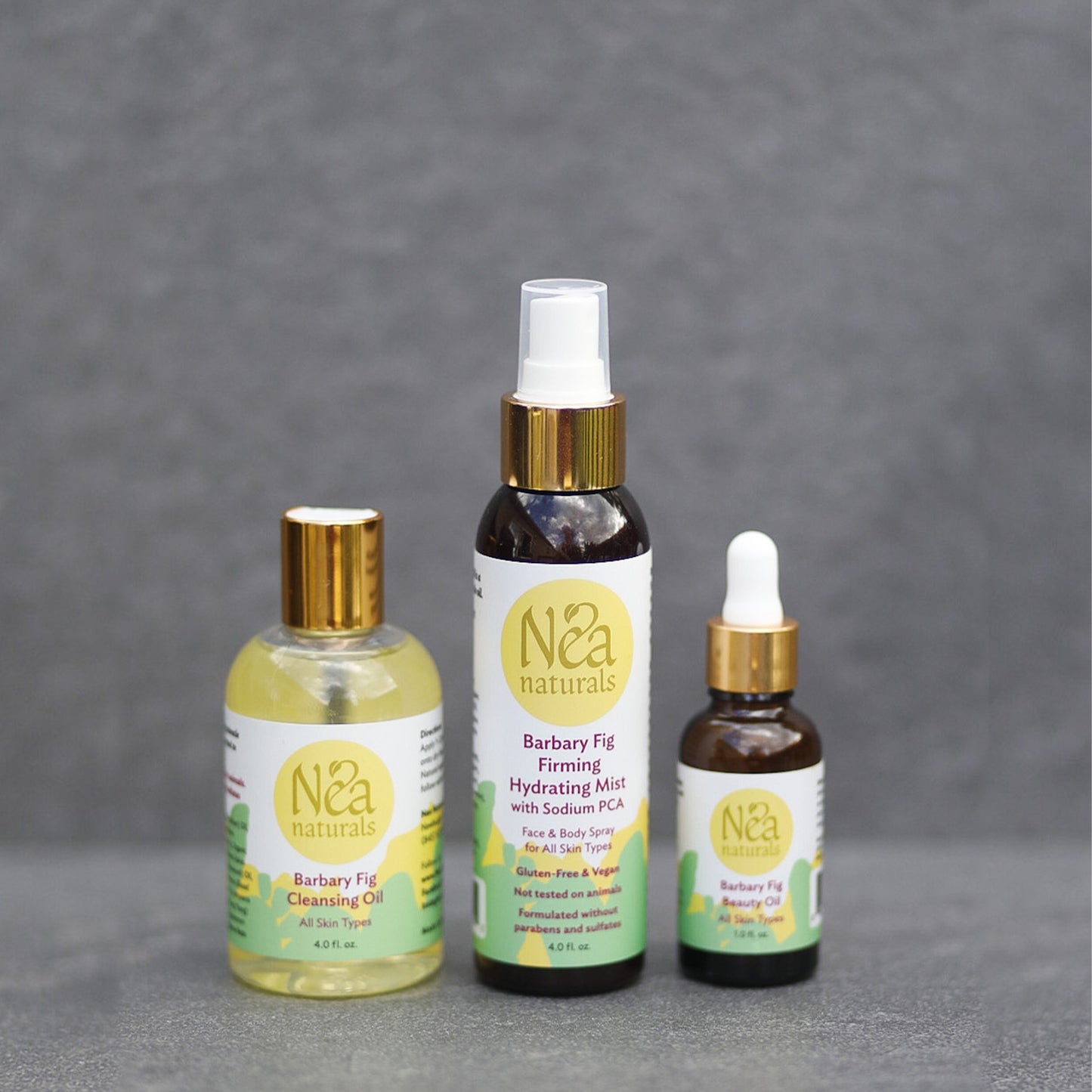 Barbary Fig Cleansing Oil, Firming Moisturizing Mist & Beauty Oil - 3 Piece Set